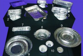Bandejas de aluminio, tapas, budinera y flaneras