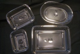 Bandejas Plásticas Cristal x 100 unidades